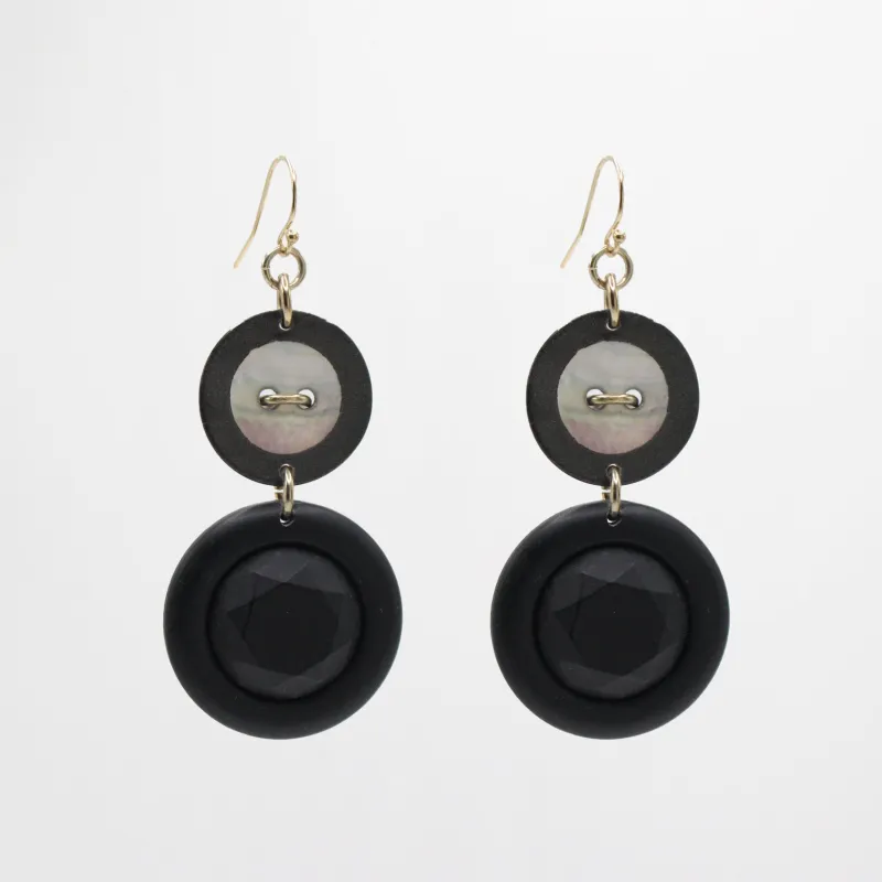 Archival Lulu 80s Inspired Billie Mother of Pearl Double Drop Earring sold by Lulu Frost