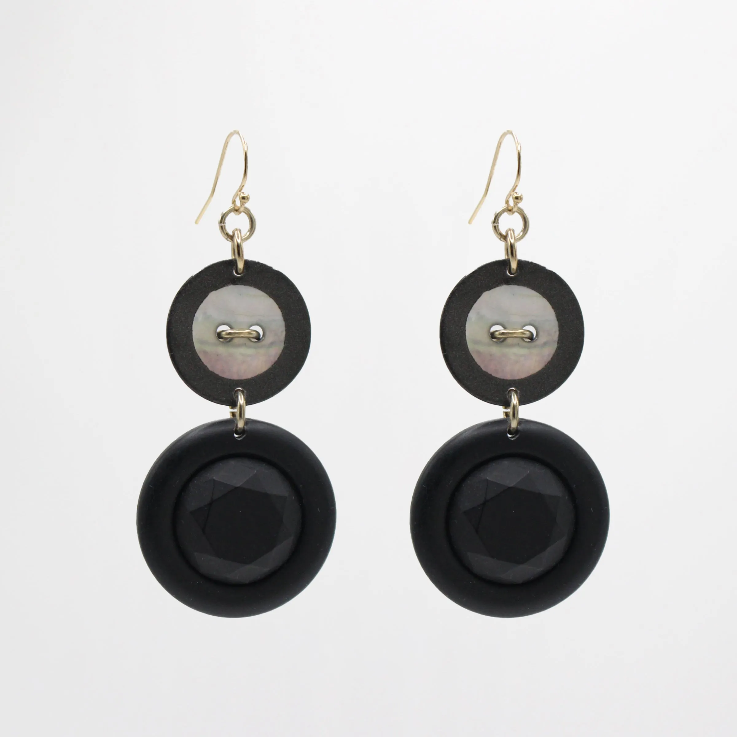 Archival Lulu 80s Inspired Billie Mother of Pearl Double Drop Earring sold by Lulu Frost