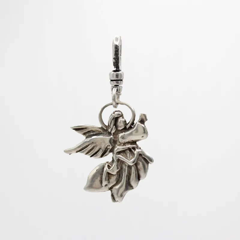 Santa Fe Vintage Sterling Silver Halo'd Angel on the Wing Charm sold by Lulu Frost