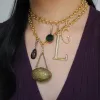Plaza Round Link Chain Necklace - Antiqued sold by Lulu Frost