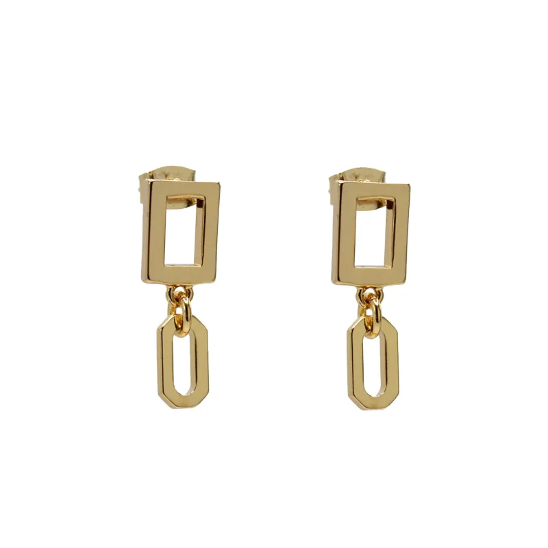 Plaza Edge Link Earring Base - Add Your Charms! sold by Lulu Frost