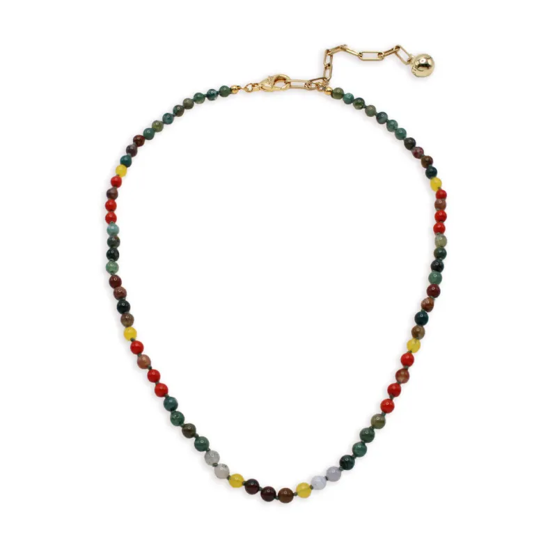 Plaza Limited Edition Silk Beaded Gemstone Necklace Base sold by Lulu Frost
