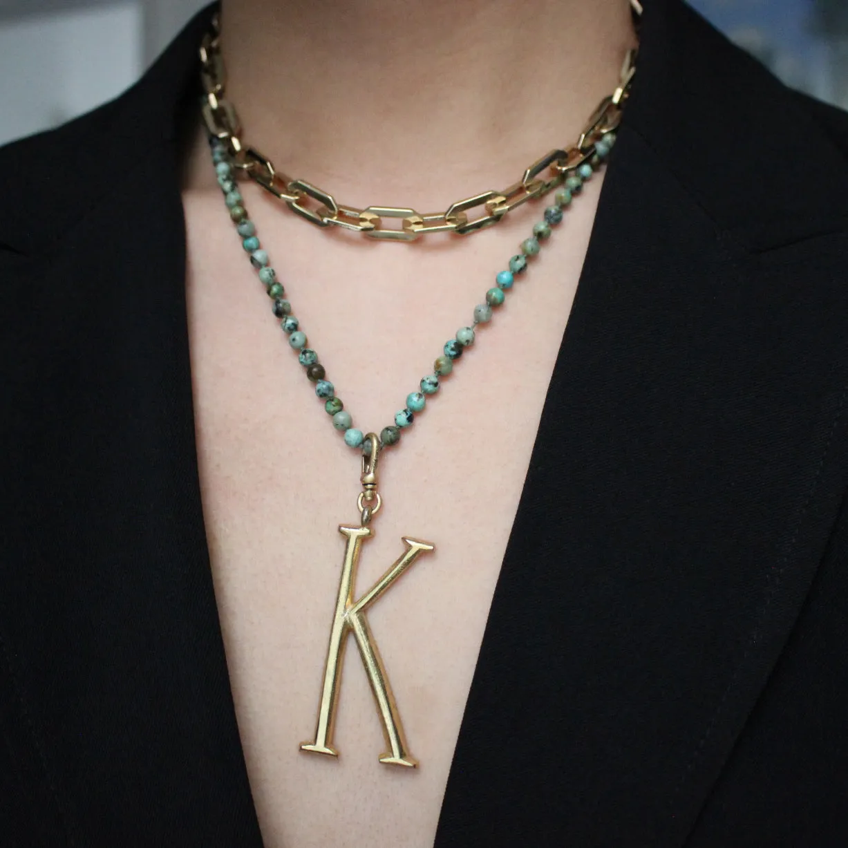 Plaza Limited Edition Silk Beaded Turquoise Necklace Base sold by Lulu Frost product image thumbnail 3