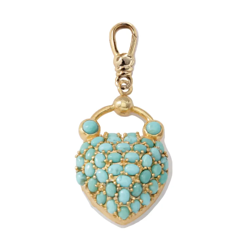 Frost Fine Turquoise Love Lock Charm sold by Lulu Frost