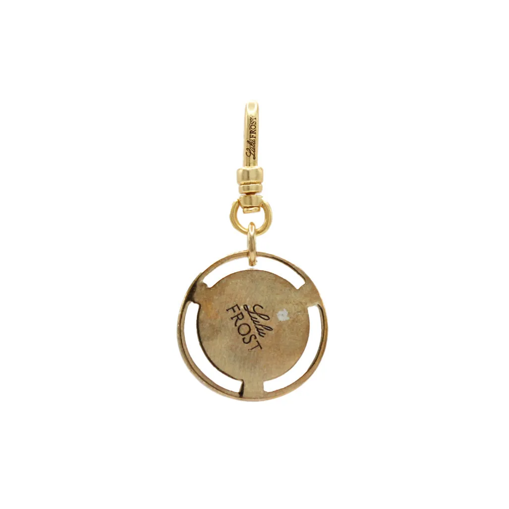 On Air Circular Faux Pearl Crystal Dome Charm sold by Lulu Frost product image thumbnail 3