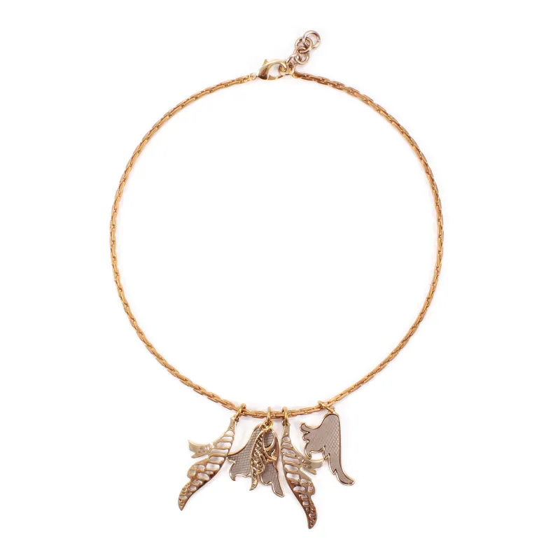 Fall Leaves Charm Necklace sold by Lulu Frost