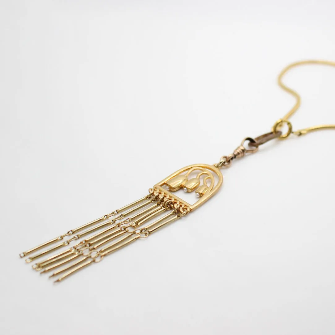 ELIZABETH Lily of the Valley Removable Pendant Necklace sold by Lulu Frost product image thumbnail 3