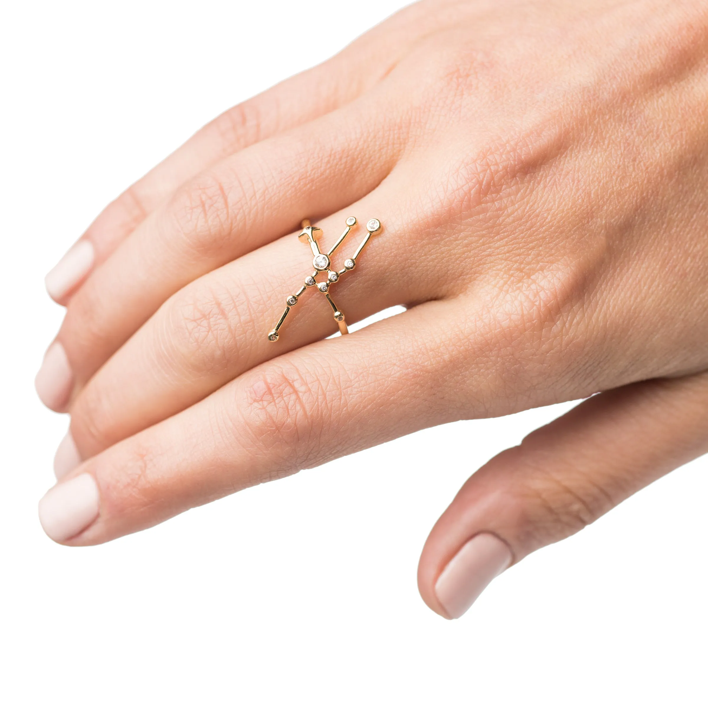 Zodiacs 14k & Diamond Taurus + Earth Ring sold by Lulu Frost product image thumbnail 2