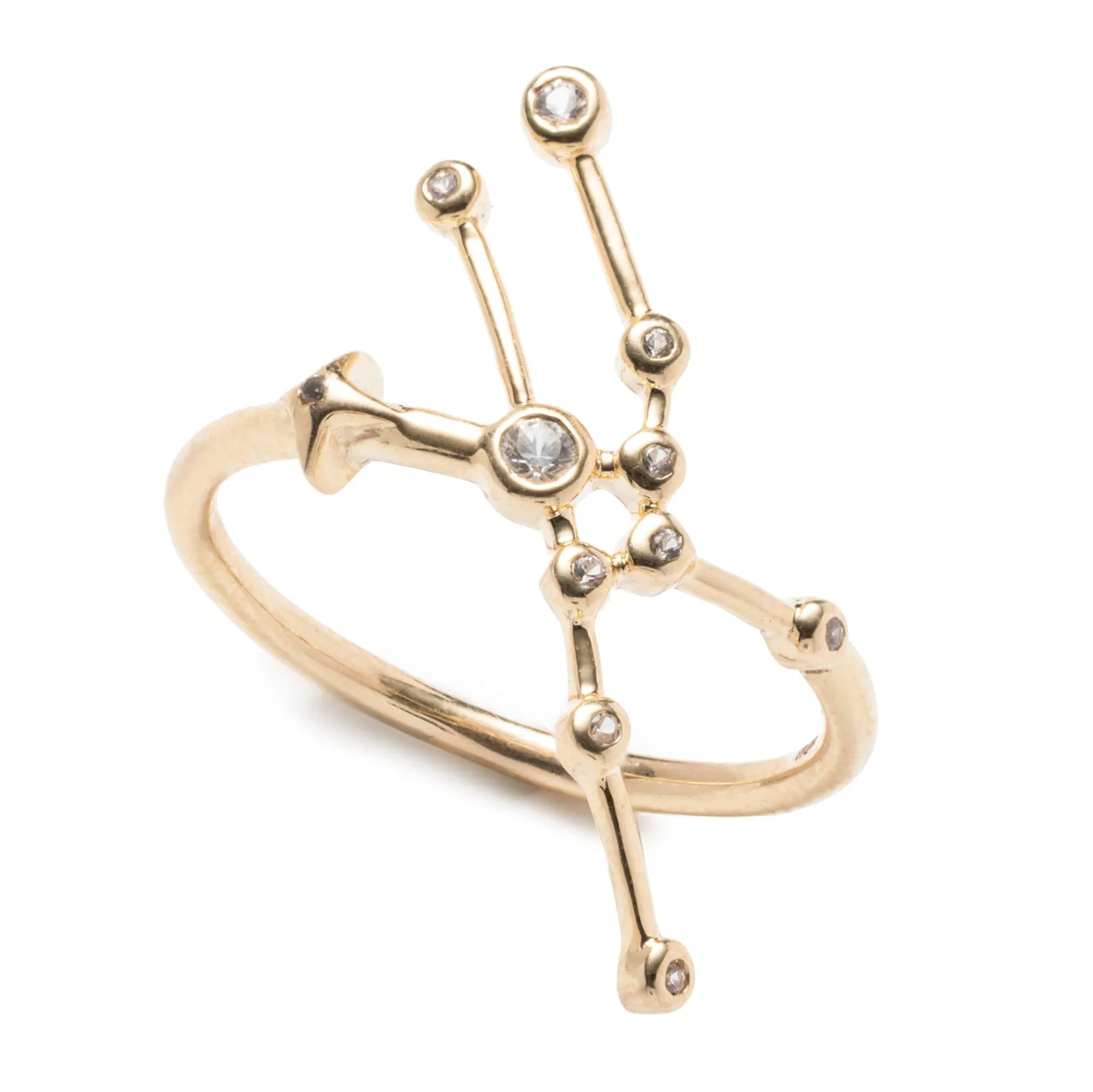 Zodiacs 14k & Diamond Taurus + Earth Ring sold by Lulu Frost