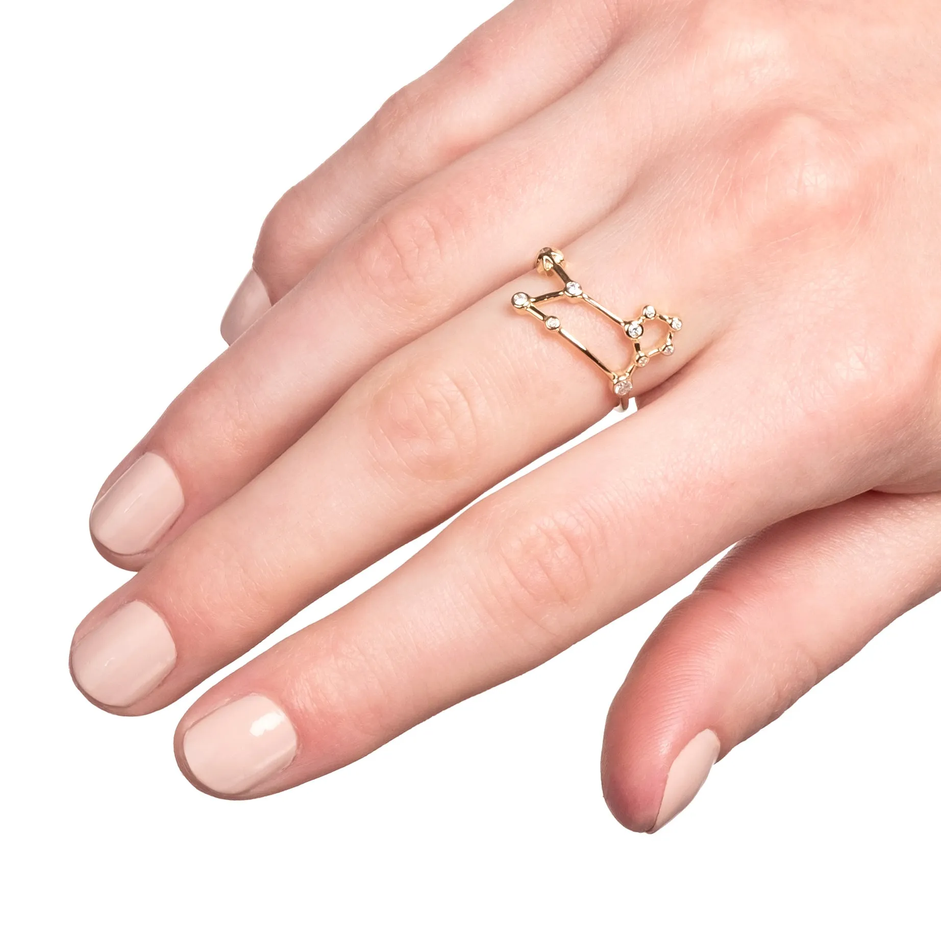 Zodiacs 14k & Diamond Leo + Fire Ring sold by Lulu Frost product image thumbnail 2