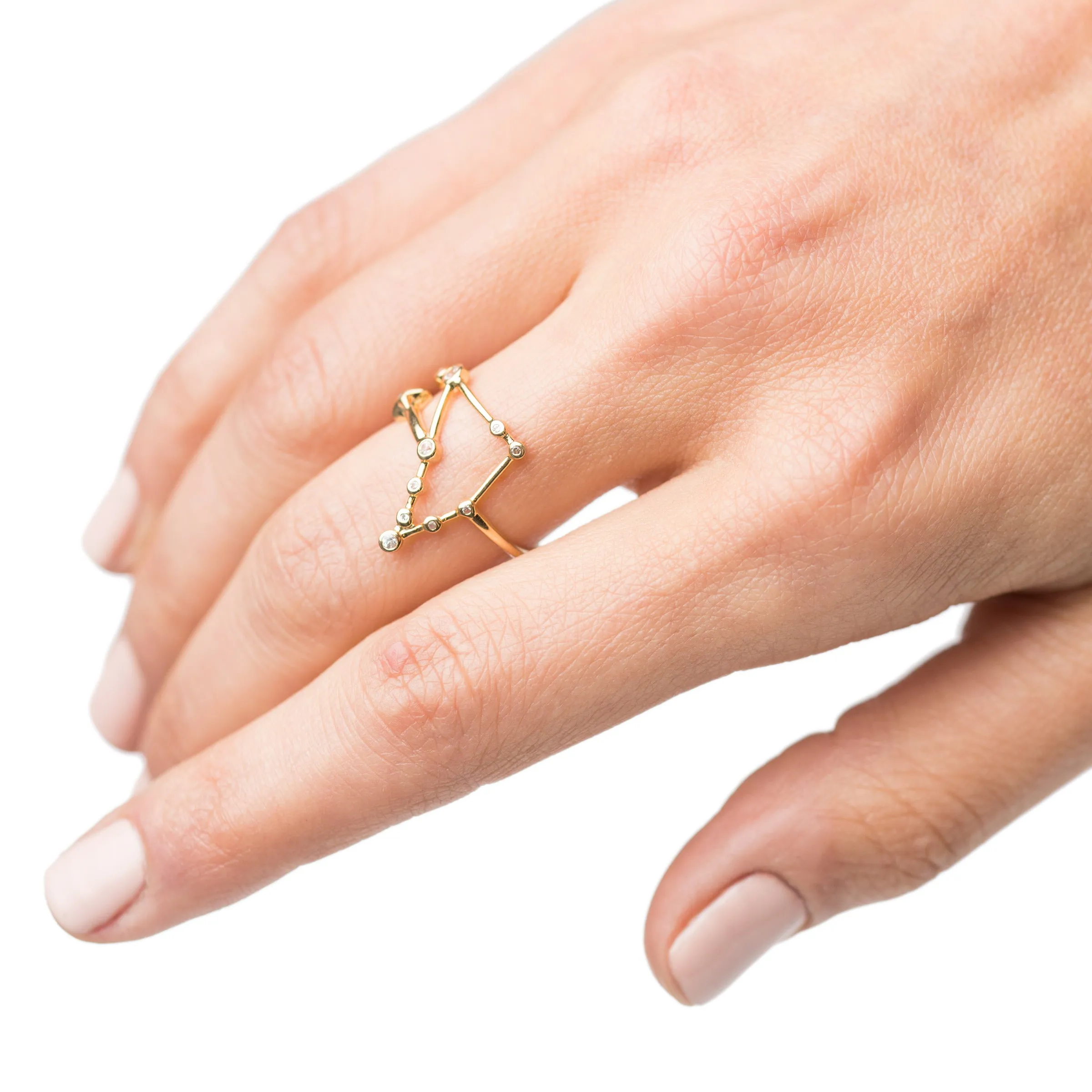 Zodiacs 14k & Diamond Capricorn + Earth Ring sold by Lulu Frost product image thumbnail 2