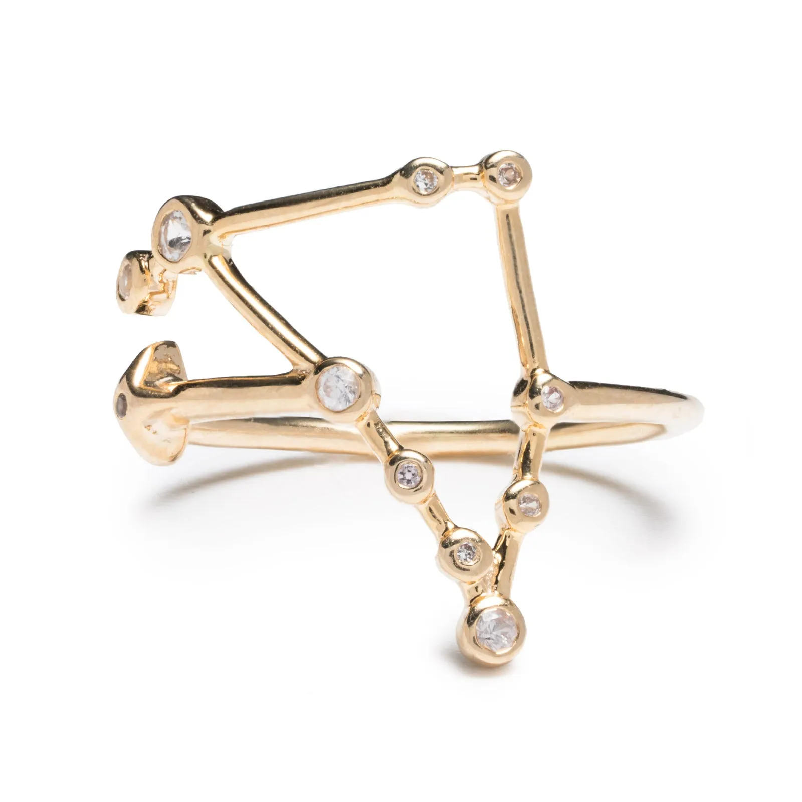 Zodiacs 14k & Diamond Capricorn + Earth Ring sold by Lulu Frost product image thumbnail 3
