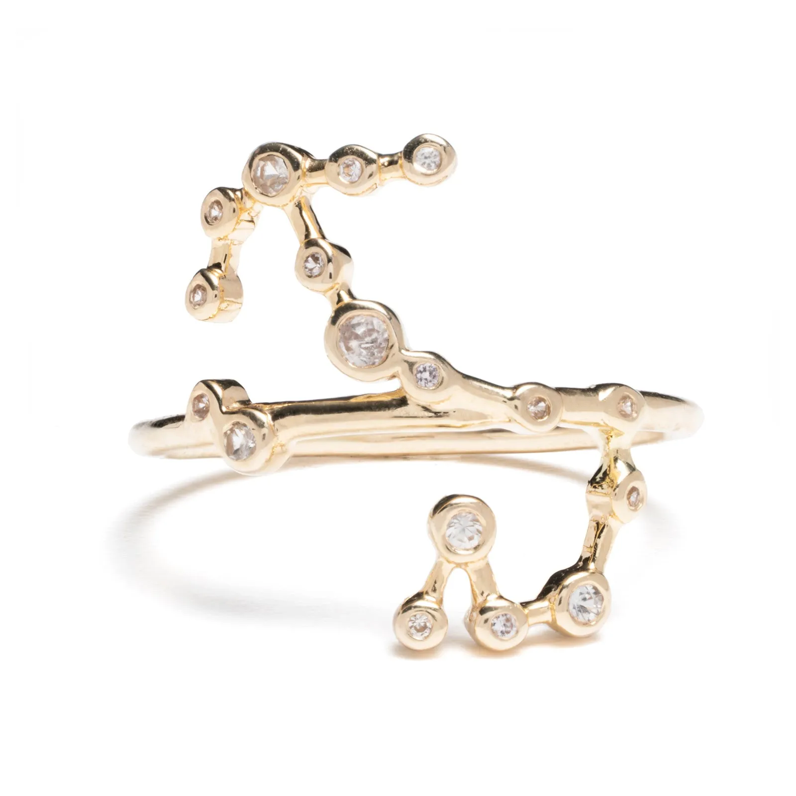 Zodiacs 14k & Diamond Scorpio + Water Ring sold by Lulu Frost product image thumbnail 3