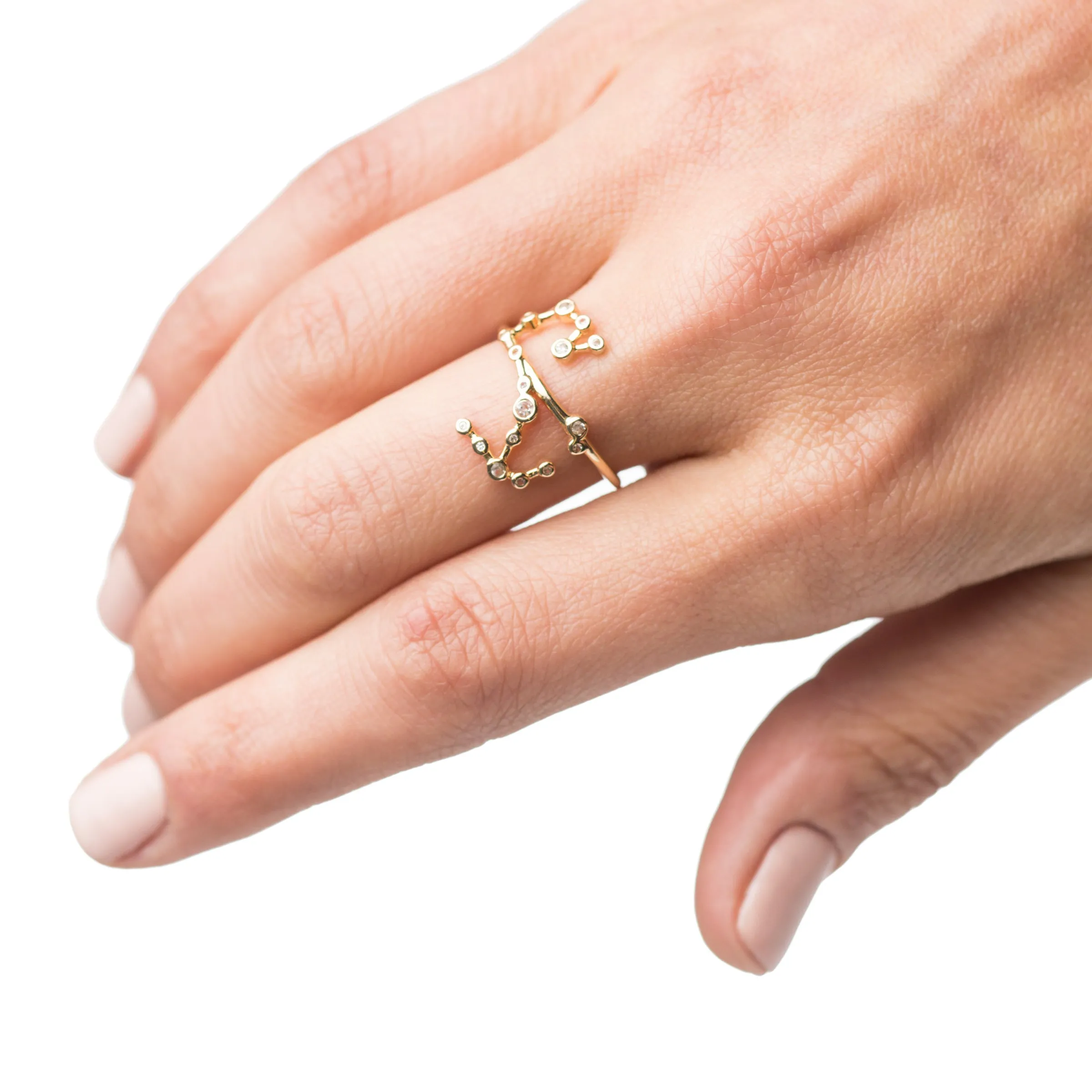 Zodiacs 14k & Diamond Scorpio + Water Ring sold by Lulu Frost product image thumbnail 2