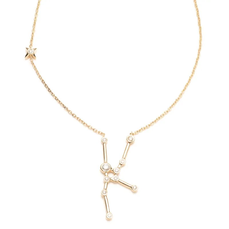 Zodiacs 14K & Diamond Taurus + Earth Necklace sold by Lulu Frost