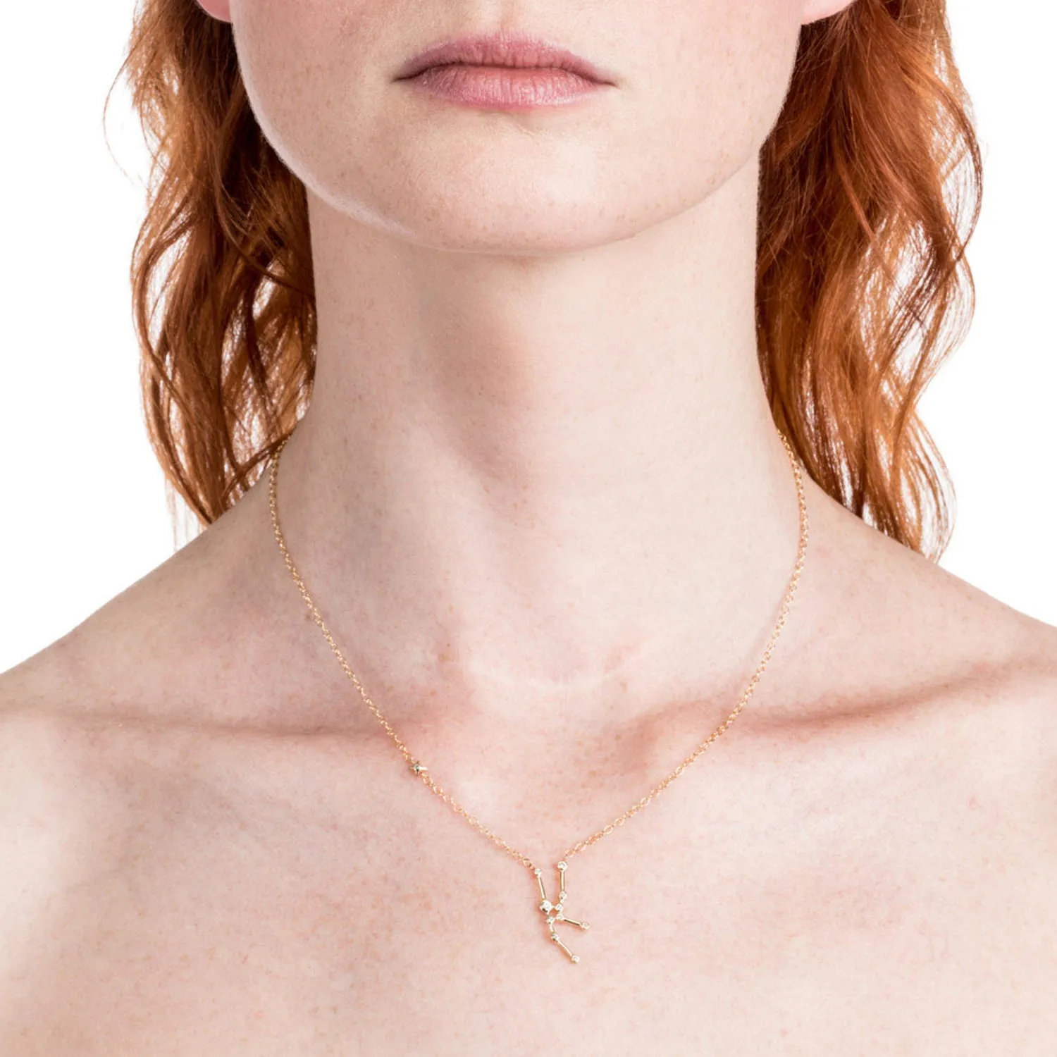 Zodiacs 14K & Diamond Taurus + Earth Necklace sold by Lulu Frost product image thumbnail 2