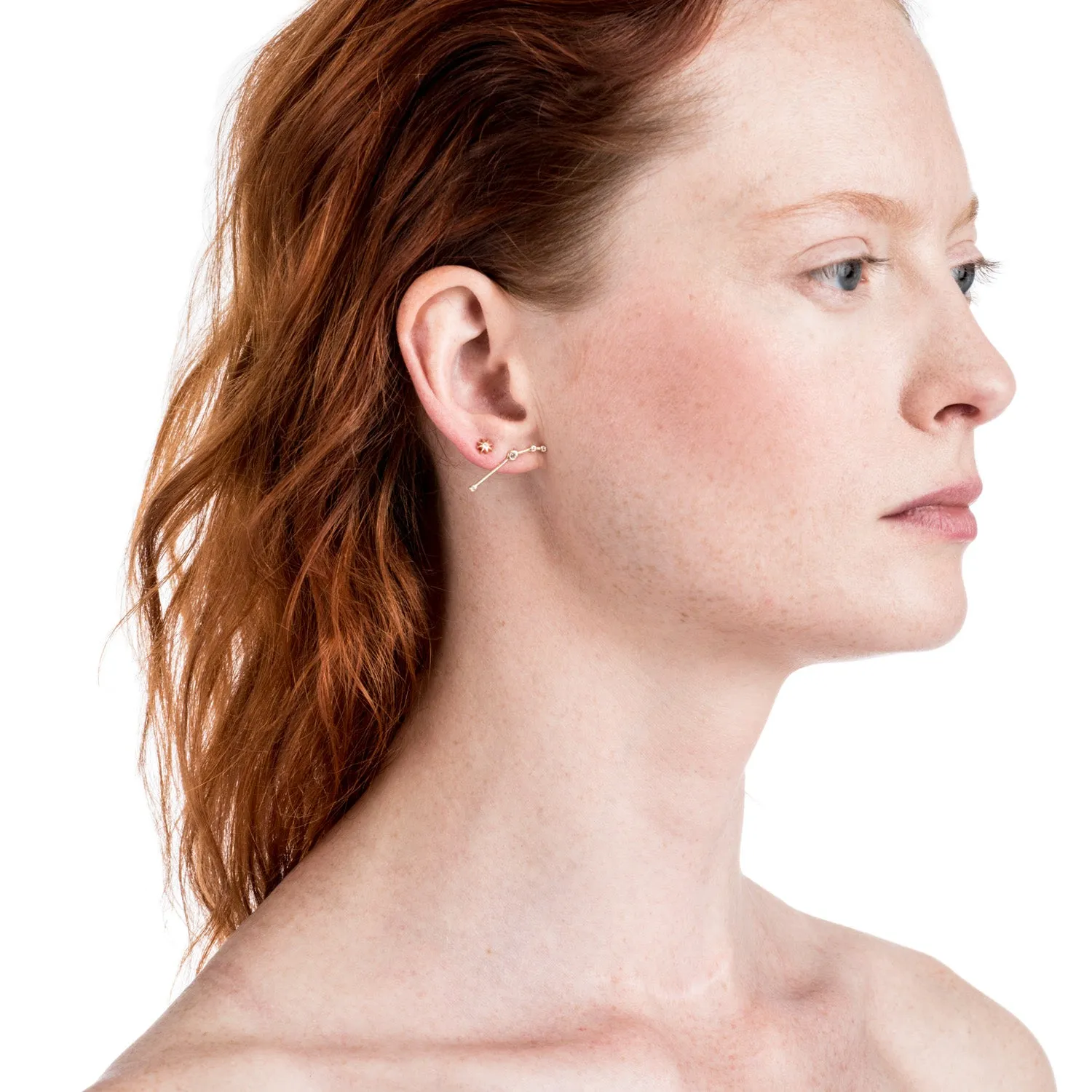 Zodiacs 14K & Diamond Aries + Fire Stud Set sold by Lulu Frost product image thumbnail 2