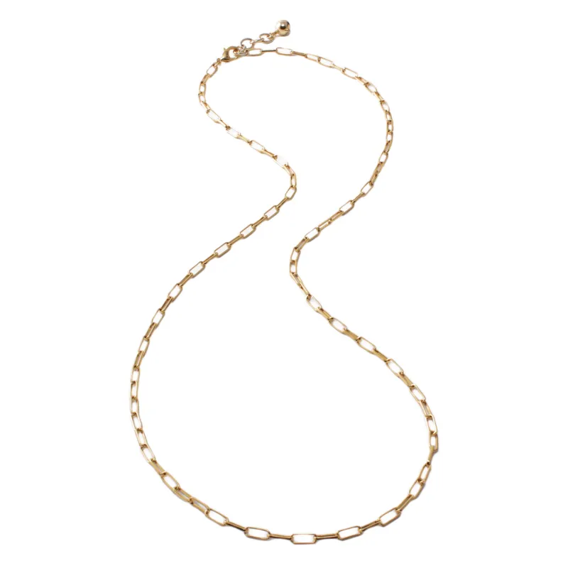 Plaza Rectangle Long Link Necklace Base sold by Lulu Frost