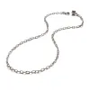 Plaza Medium Oval Link Necklace Base - Silver sold by Lulu Frost
