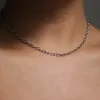 Plaza Medium Oval Link Necklace Base - Silver sold by Lulu Frost