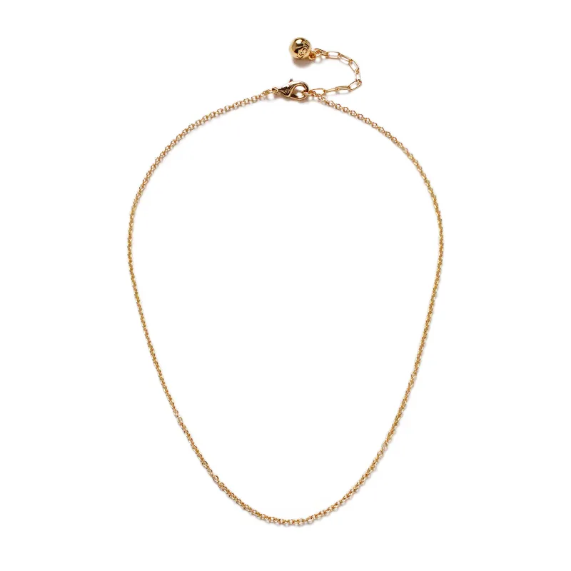 Plaza Mini Cable Link Necklace Base - Gold sold by Lulu Frost