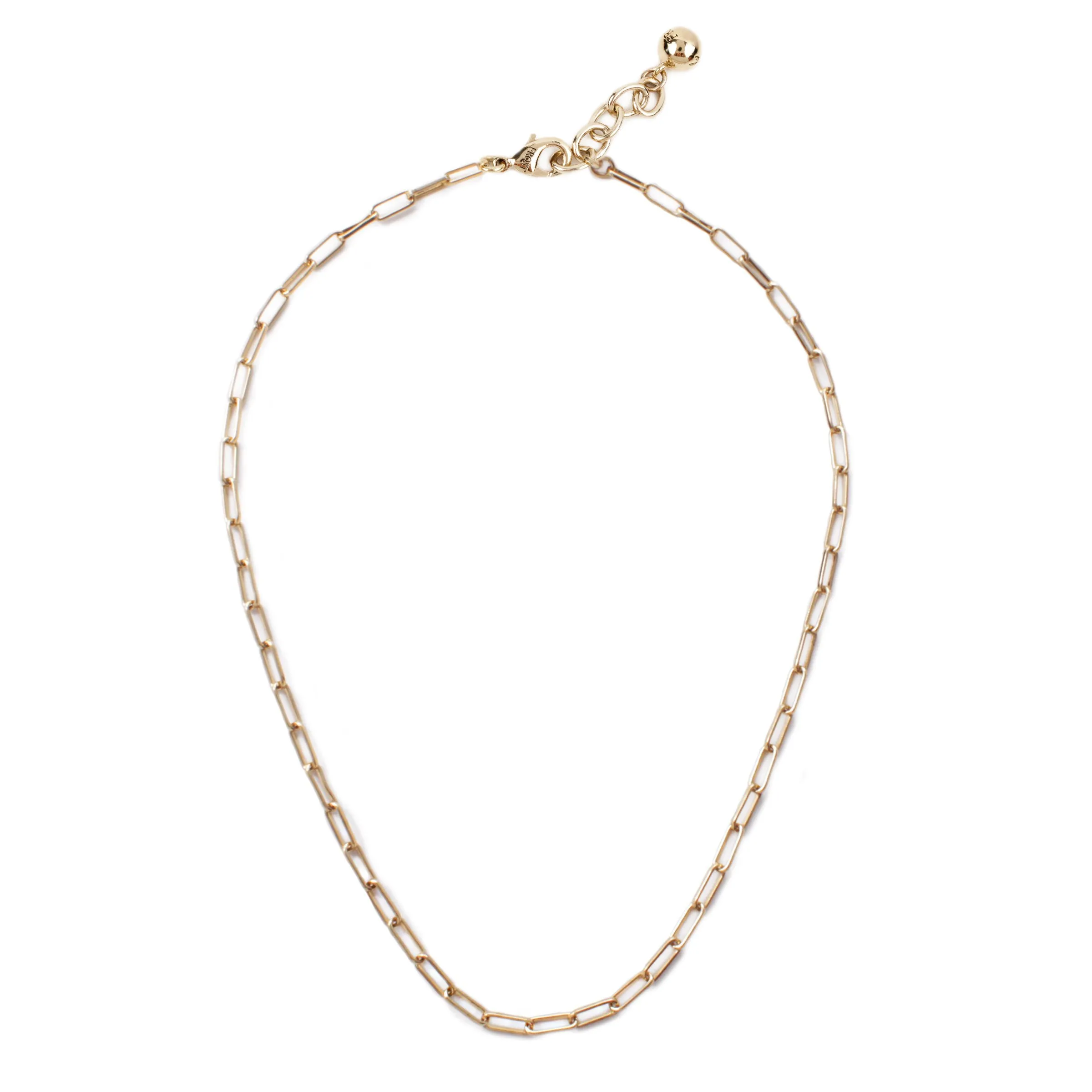 Plaza Rectangle Link Short Necklace Base - Gold sold by Lulu Frost