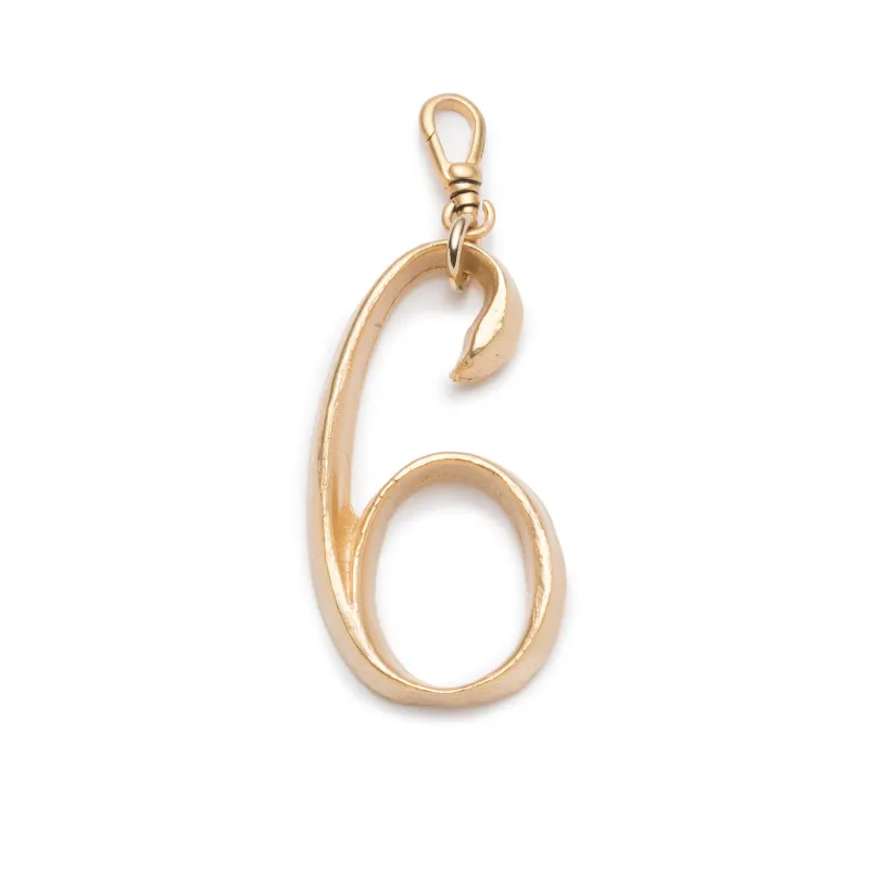 Plaza Number Charm #6 Large sold by Lulu Frost