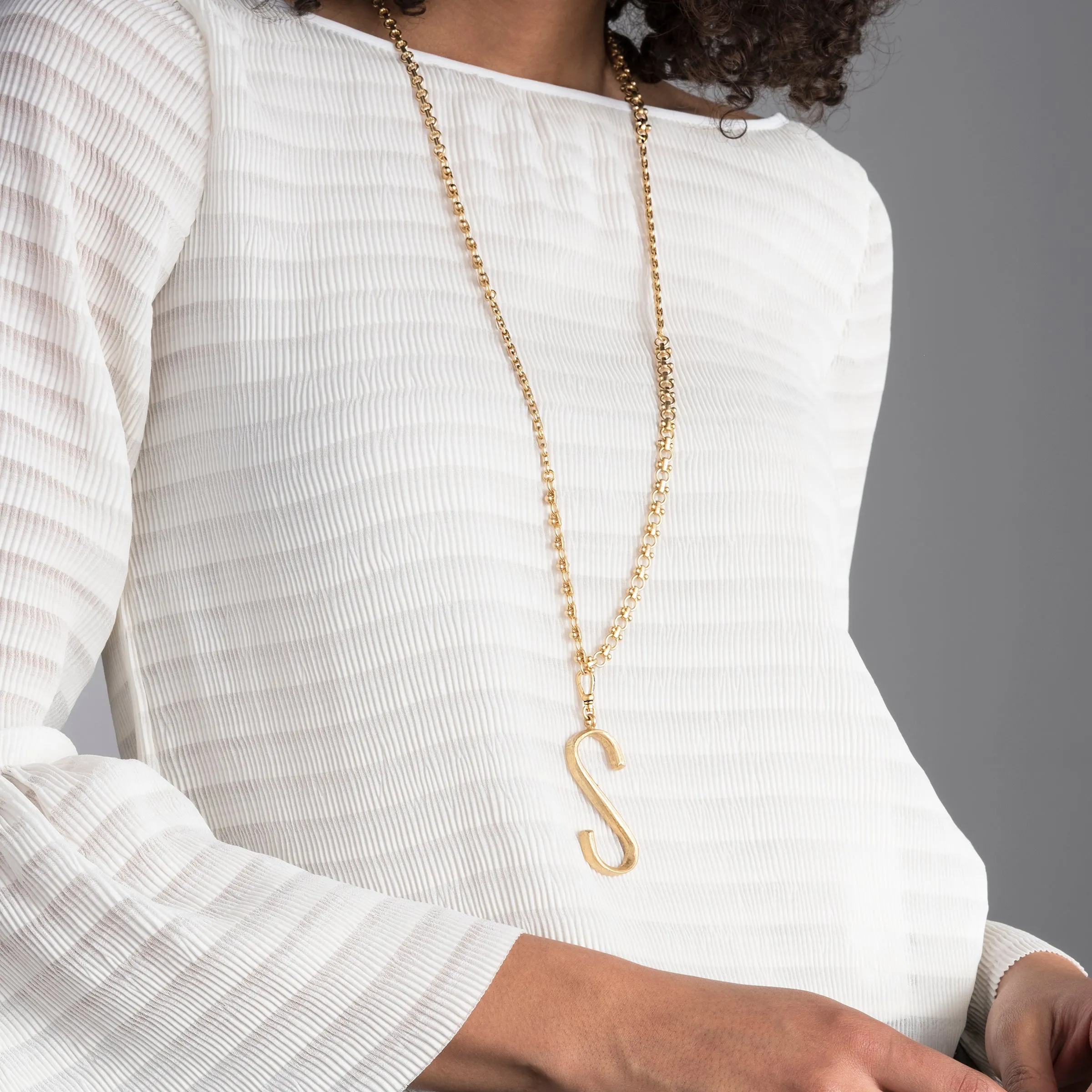 Plaza Letter S Charm sold by Lulu Frost product image thumbnail 2