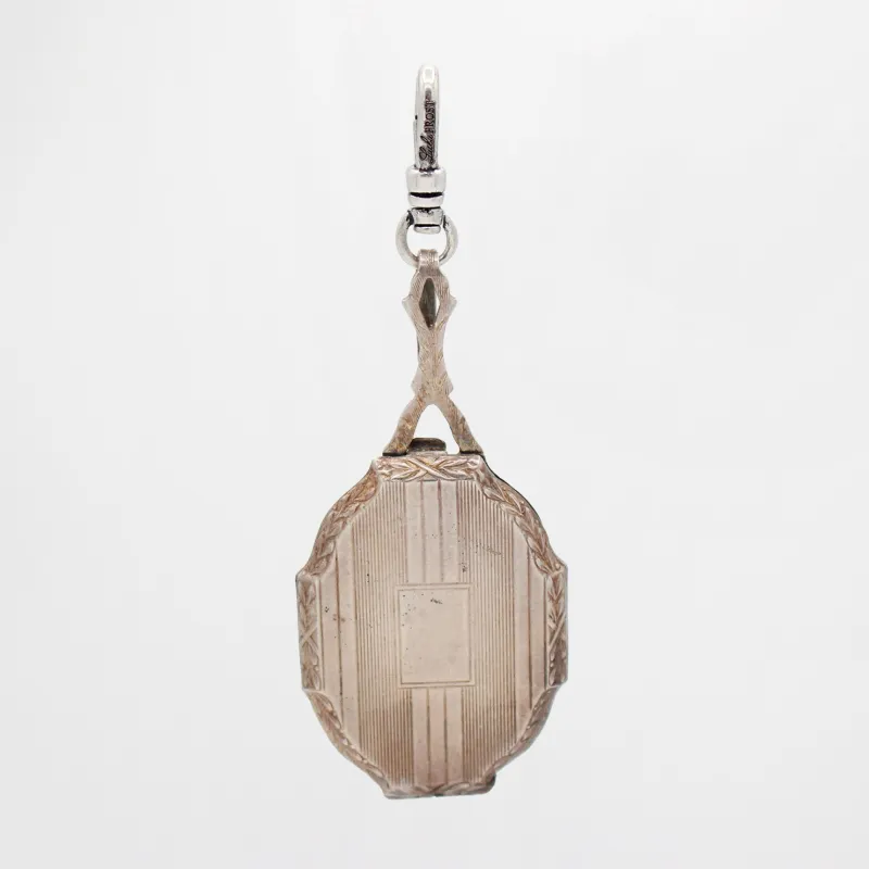 Antique Victorian Sterling Octagonal Locket sold by Lulu Frost