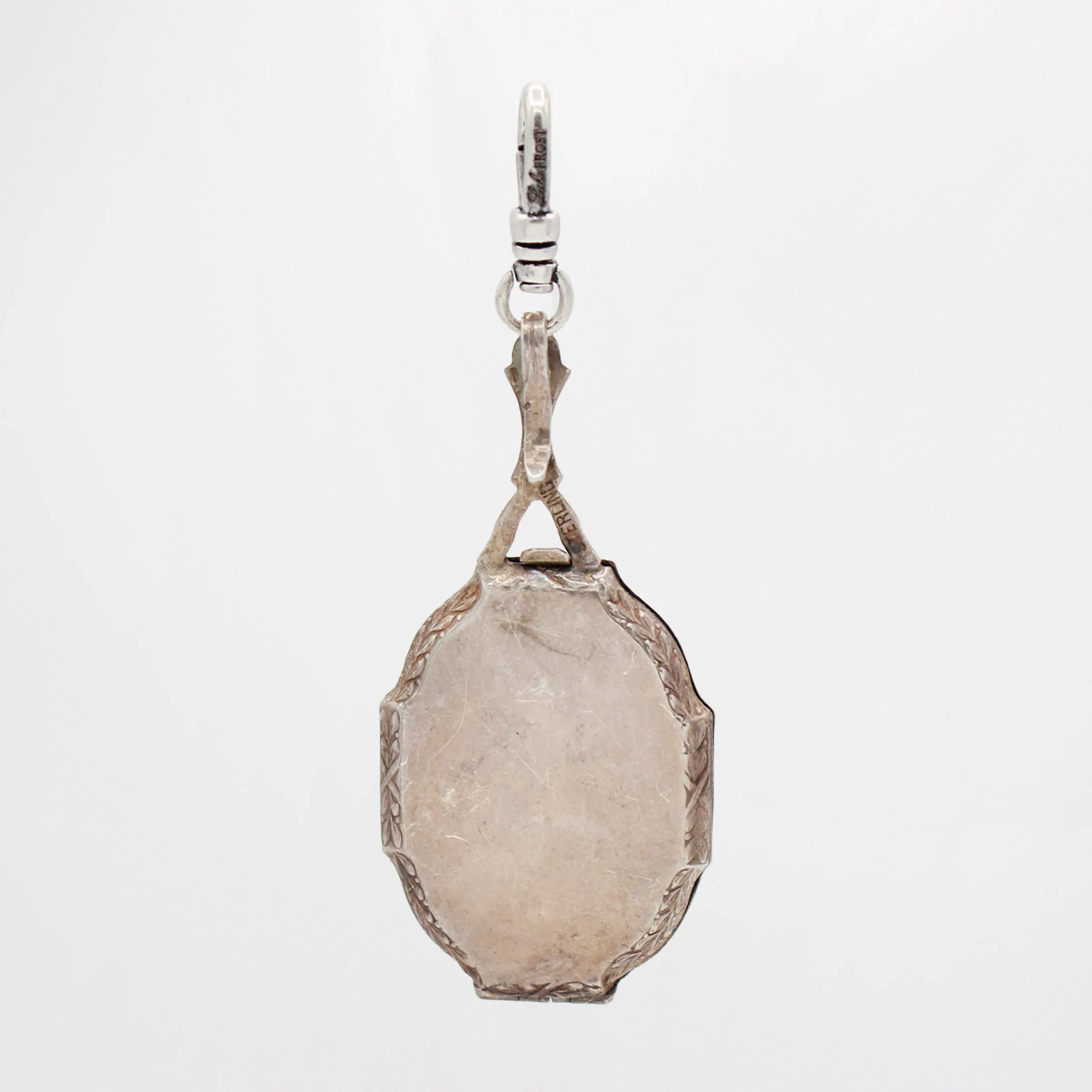 Antique Victorian Sterling Octagonal Locket sold by Lulu Frost product image thumbnail 2