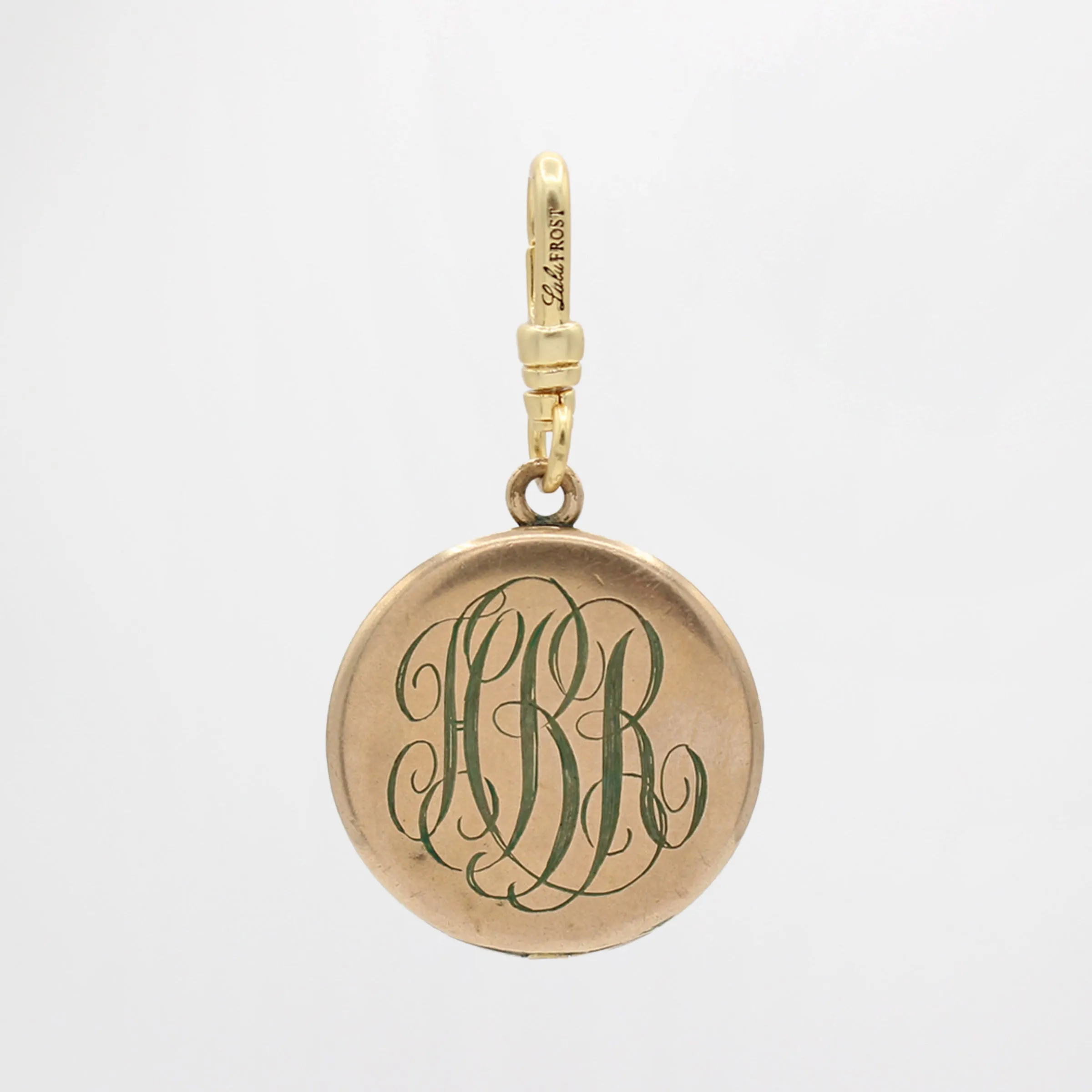 St. Paddy's Antique 10 Karat Gold Retriever Locket Engraved HBR sold by Lulu Frost product image thumbnail 2