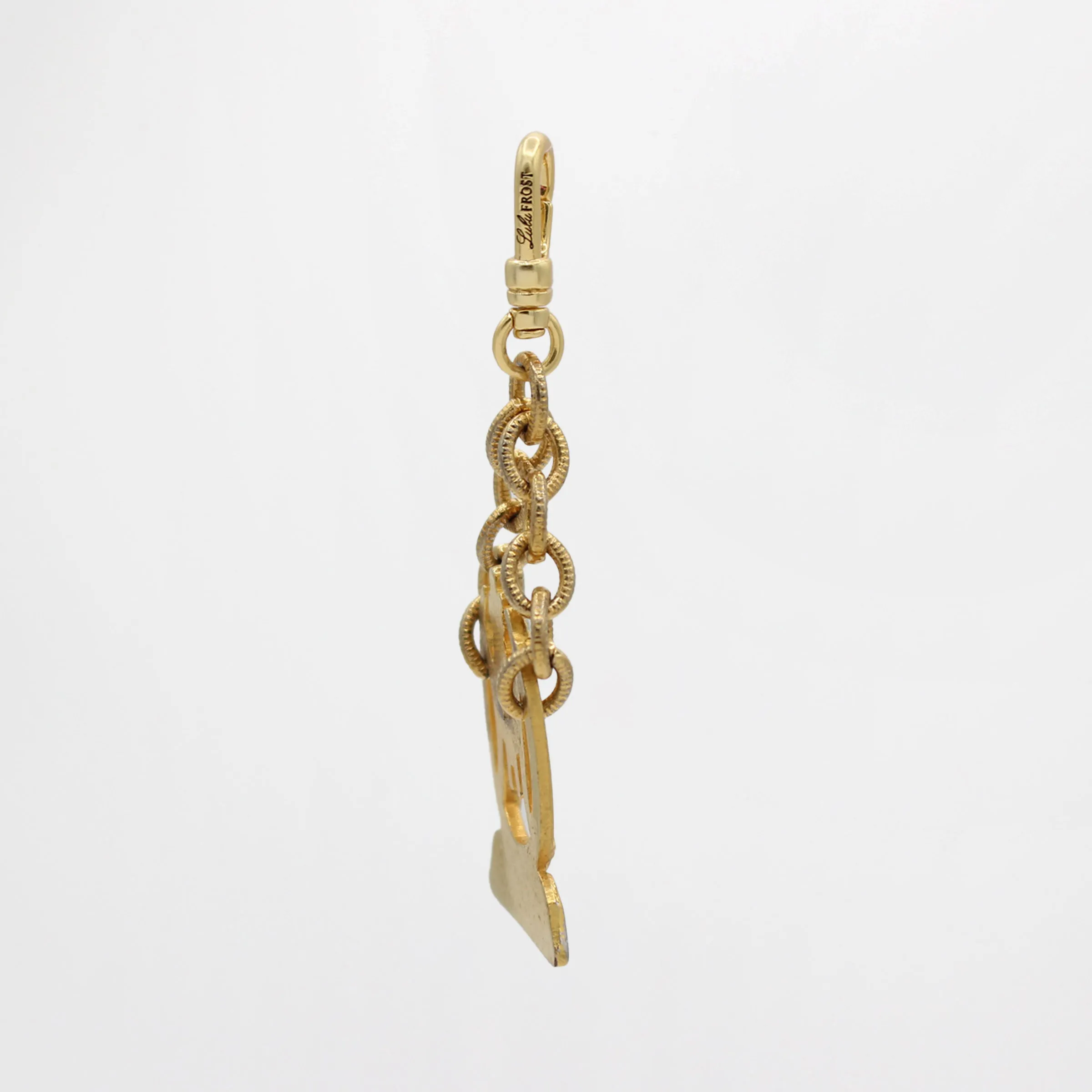 Vintage Equestrian Club Enamel and Gold Plated Brass Charm sold by Lulu Frost product image thumbnail 3