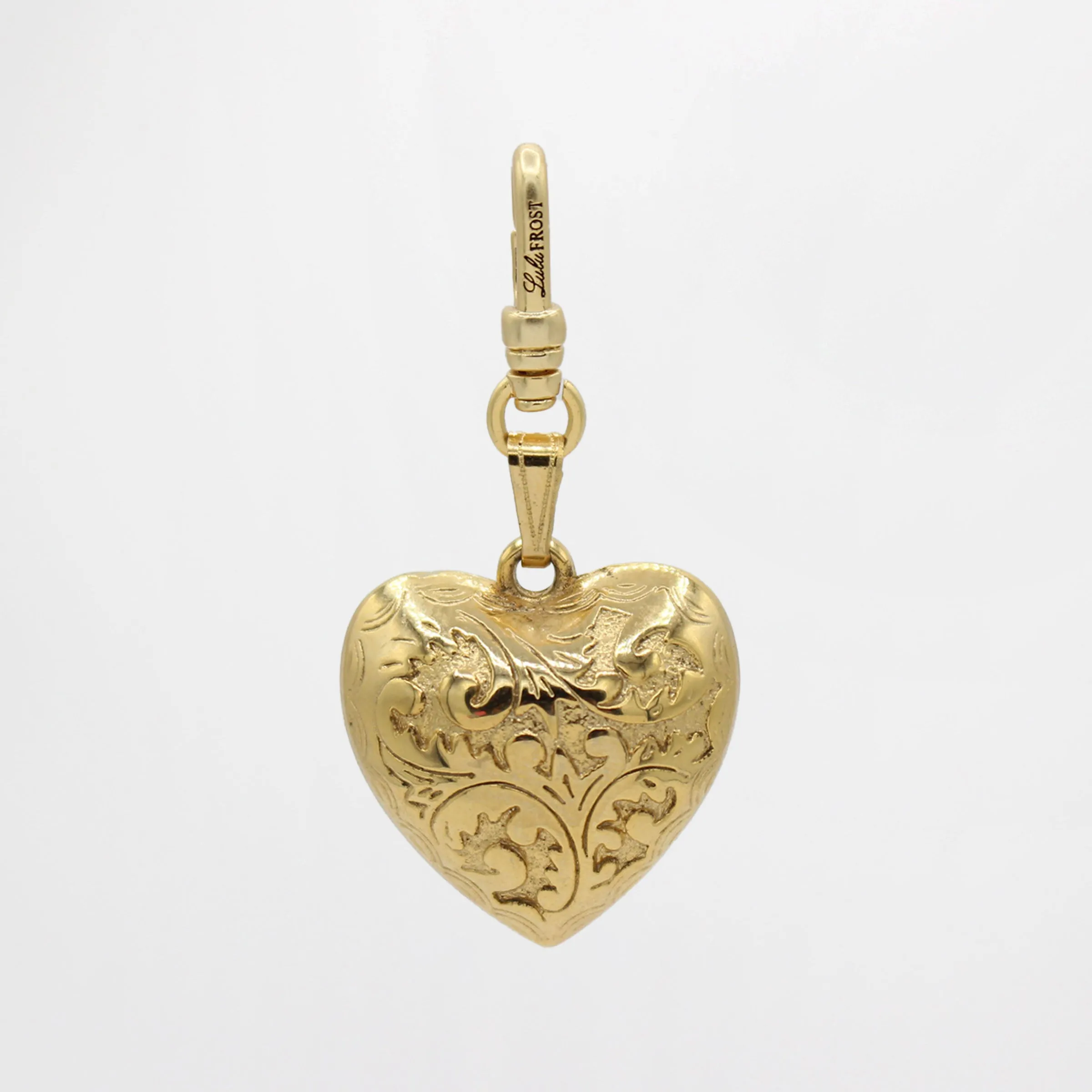 St. Paddy's Vintage Scrolled Puffy Heart Charm sold by Lulu Frost product image thumbnail 2