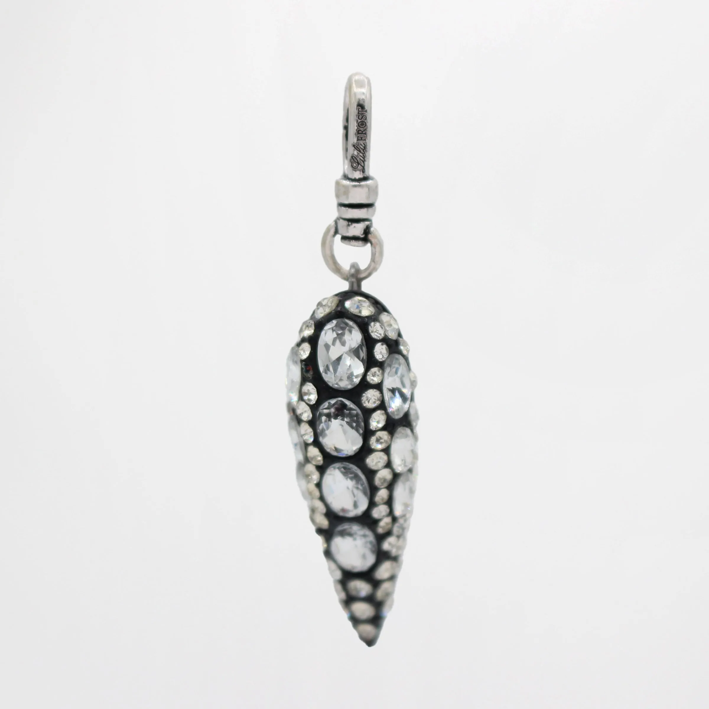 Archival Powder Coated Black Crystal Teardrop Charm sold by Lulu Frost