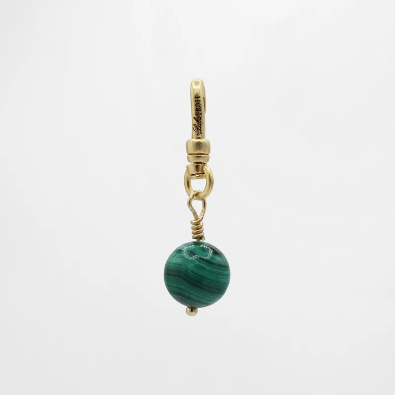 Vintage Malachite Bead Orb Charm sold by Lulu Frost