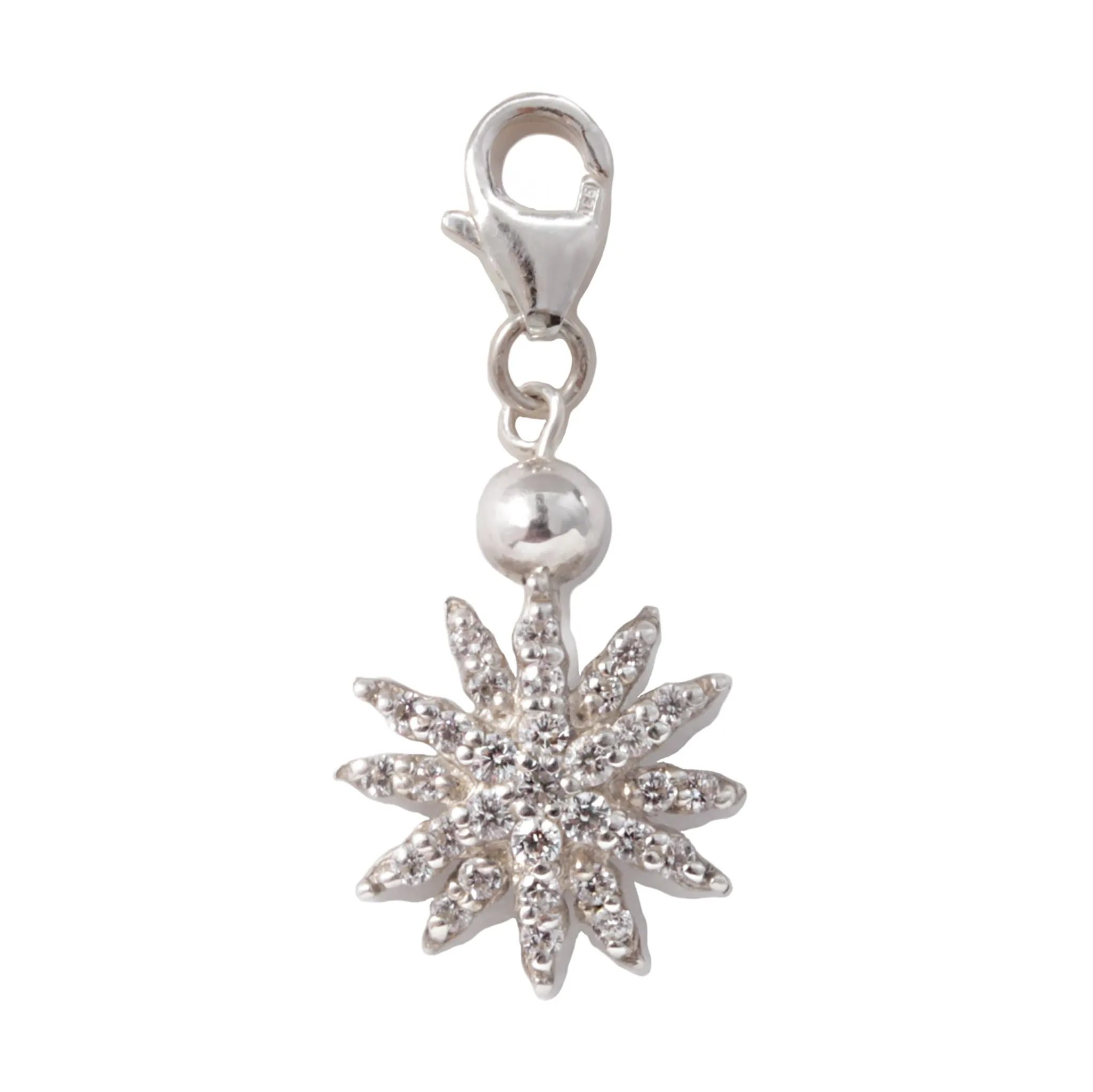 Frost Fine White Sapphire Stella Star Charm sold by Lulu Frost