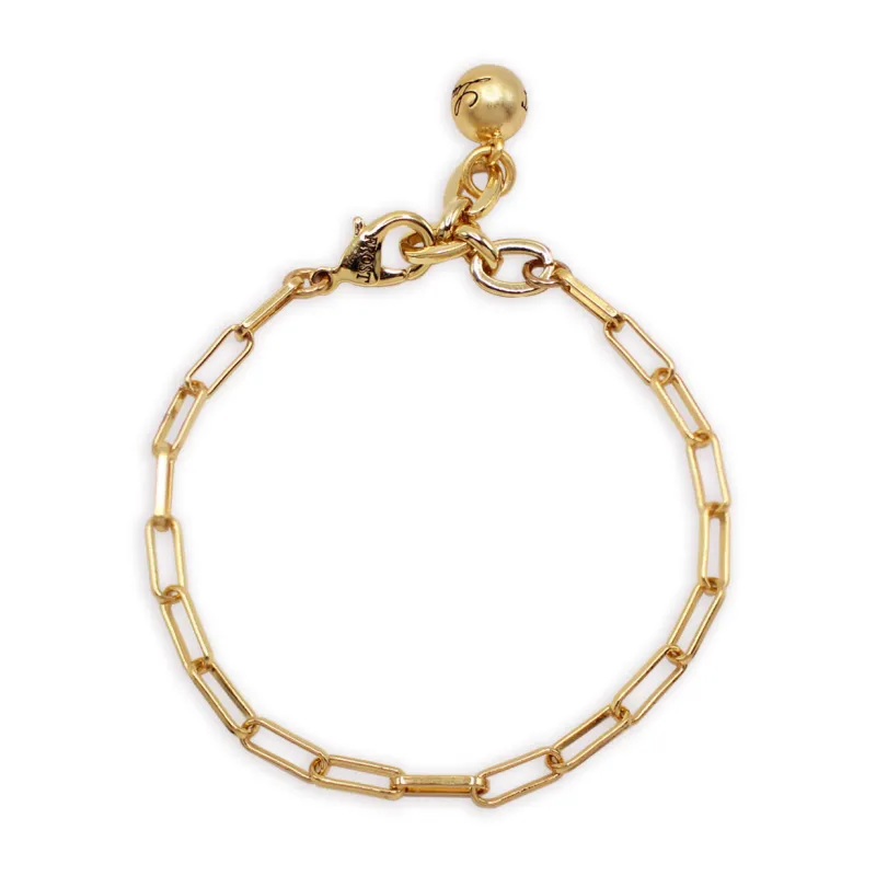 Plaza Rectangle Chain Bracelet Base made by Lulu Frost