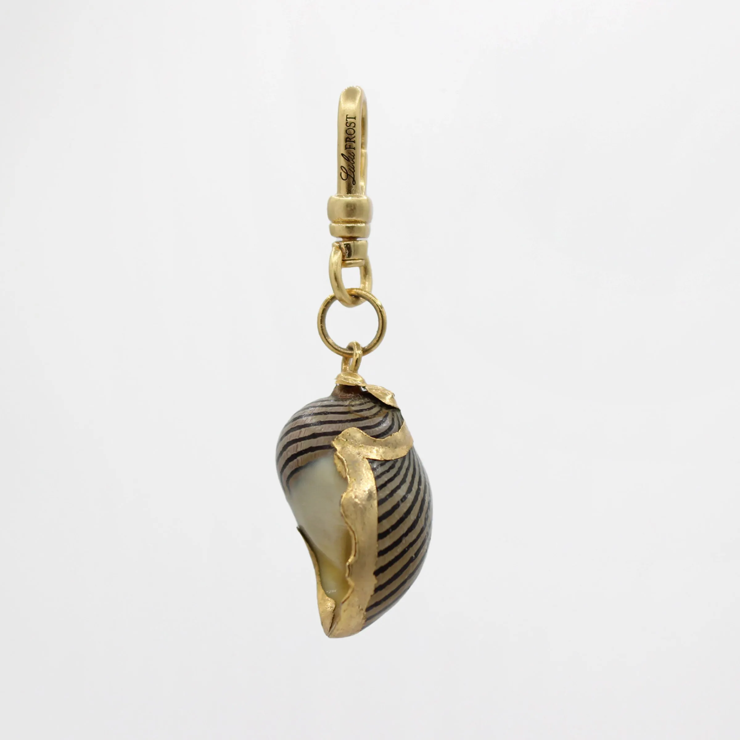 Vintage Cowrie Shell 1970's Gilded Charm sold by Lulu Frost product image thumbnail 3