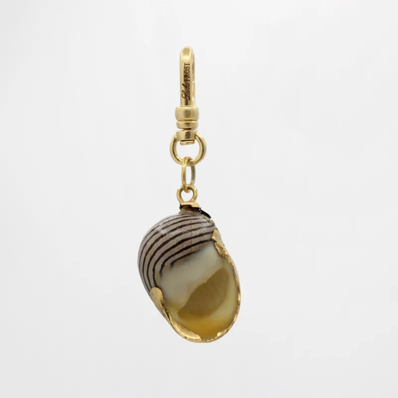 Vintage Cowrie Shell 1970's Gilded Charm sold by Lulu Frost