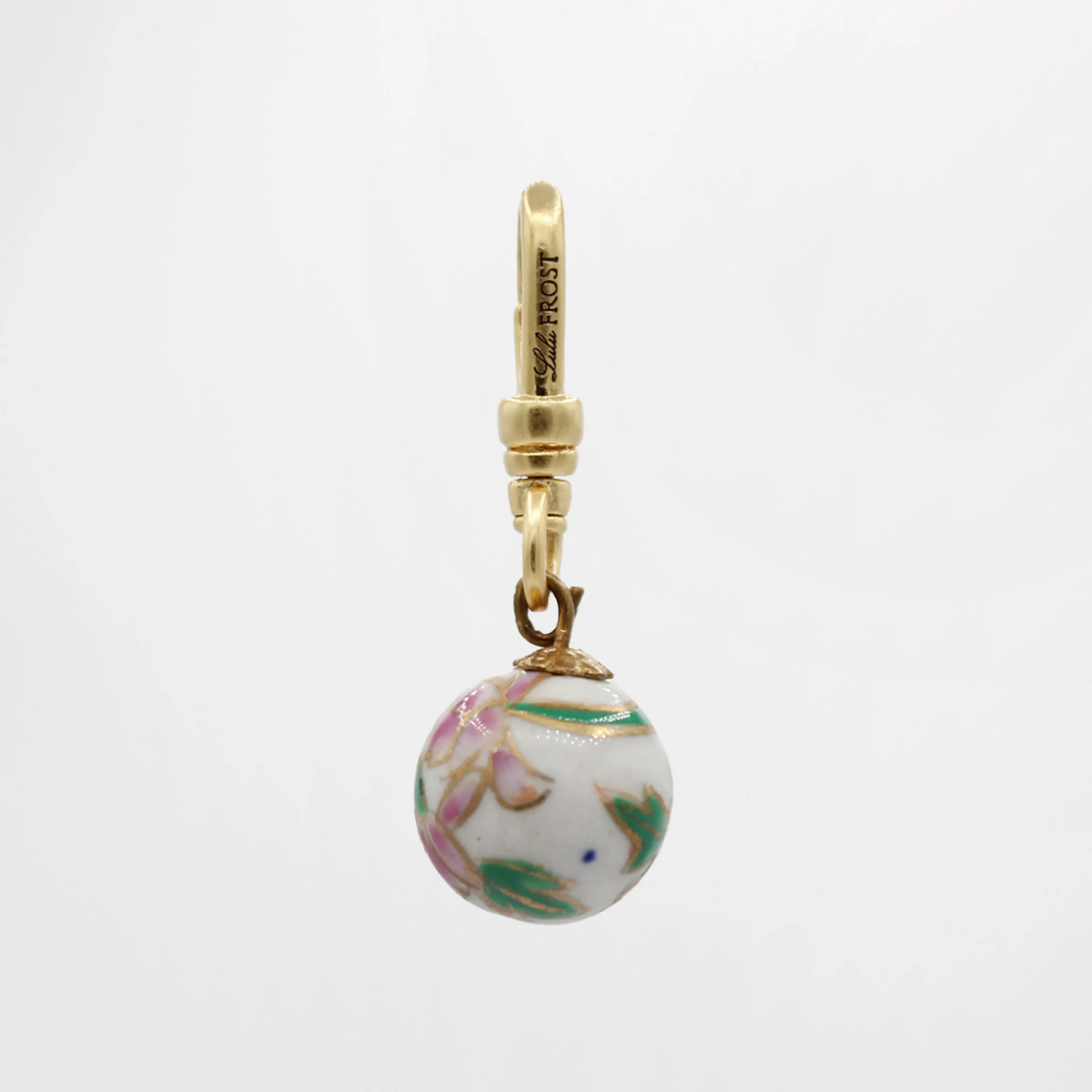 Blooming Cherry Blossoms Cloisonné Enamel Orb Neda Charm sold by Lulu Frost product image thumbnail 3