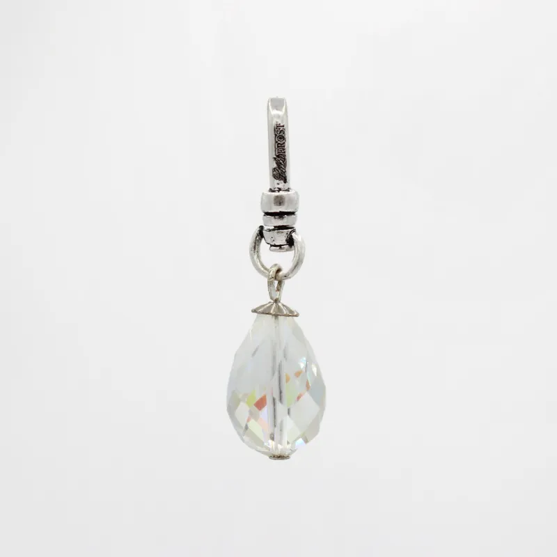 Vintage 1950's Aurora Borealis Faceted Glass Dewdrop Charm sold by Lulu Frost