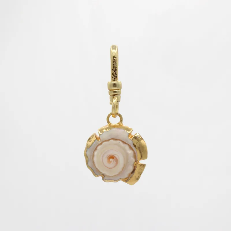 Gilt Vintage Spiraling Shell 1960's Life's a Beach Charm sold by Lulu Frost