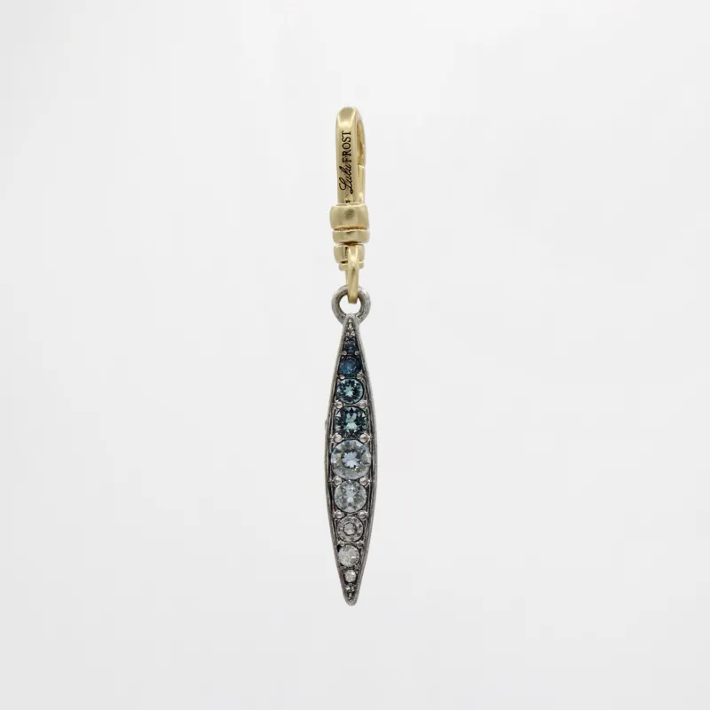 Archival Lulu Ombre Blue Glass Crystal Ocean to Sky Charm sold by Lulu Frost