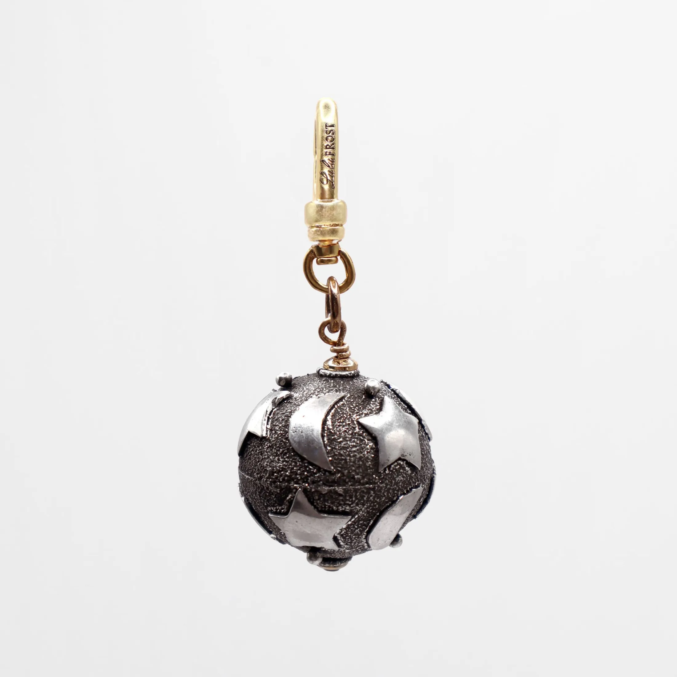 Moon and Stars Sterling Silver Orb Charm sold by Lulu Frost