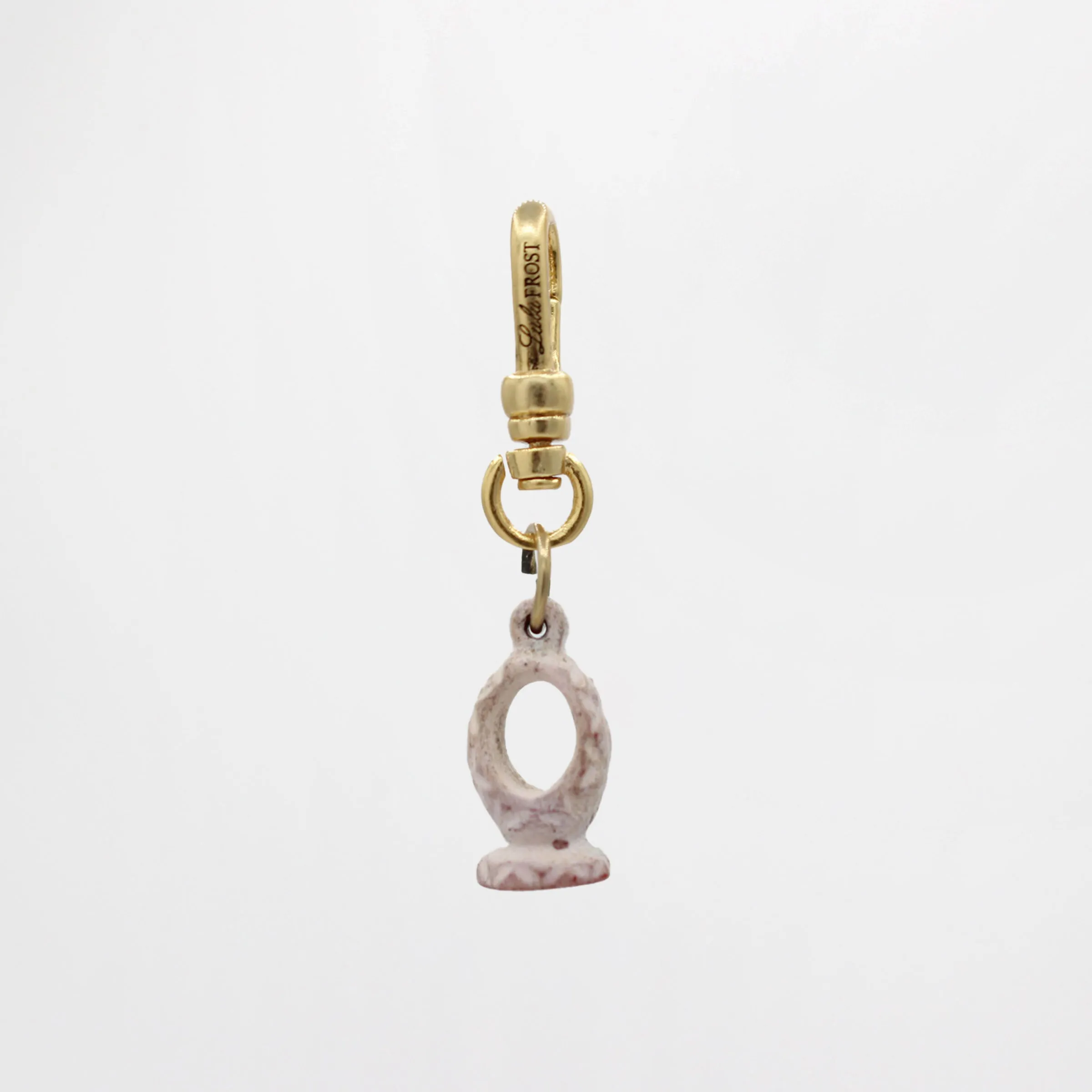 Antique hand carved Ceramic Dimensional Portal Charm sold by Lulu Frost