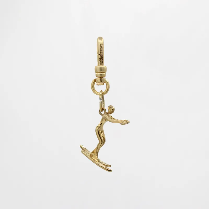 Golden Waterskier Gal Going for the Gold Charm sold by Lulu Frost