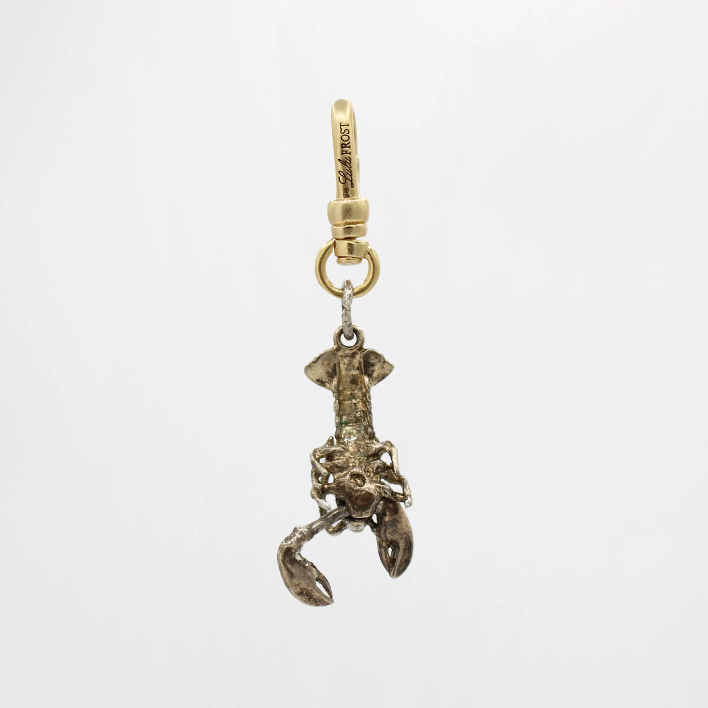 Earth Day Silver Louis the Lobster In Lotus Position Charm sold by Lulu Frost product image thumbnail 2