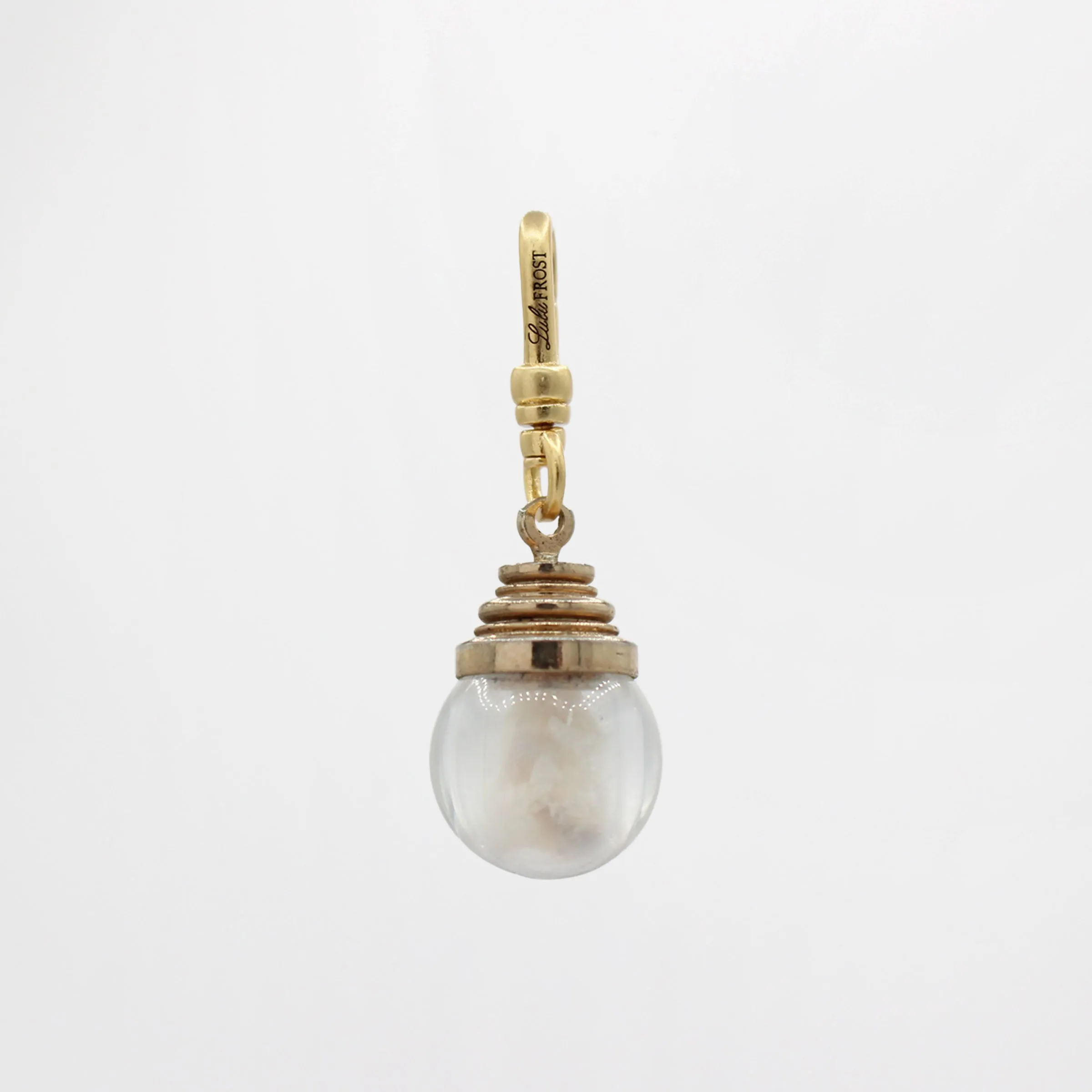 Crushed Opal in the Round Lucite Globe 10 Karat Deco Charm sold by Lulu Frost product image thumbnail 3