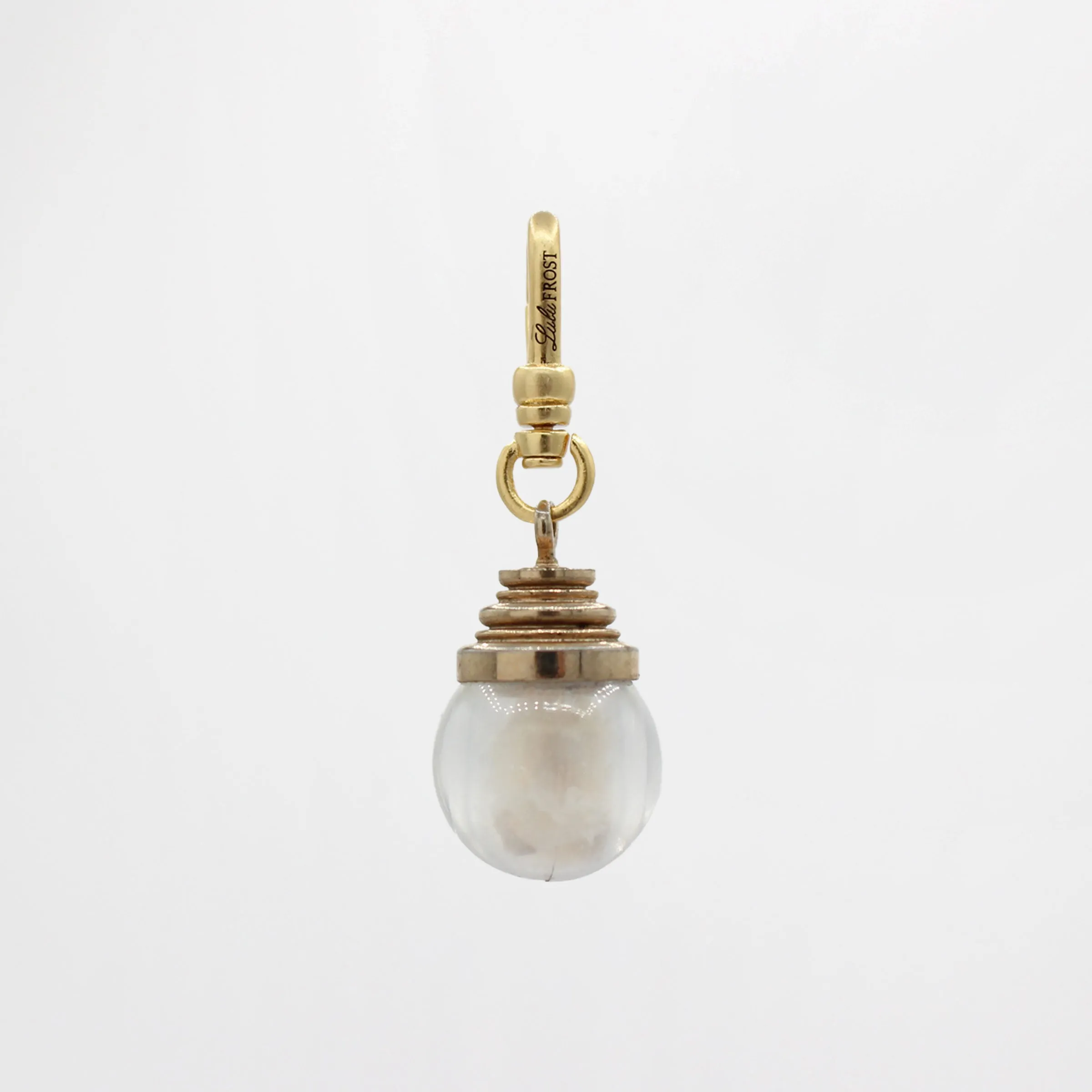 Crushed Opal in the Round Lucite Globe 10 Karat Deco Charm sold by Lulu Frost product image thumbnail 2