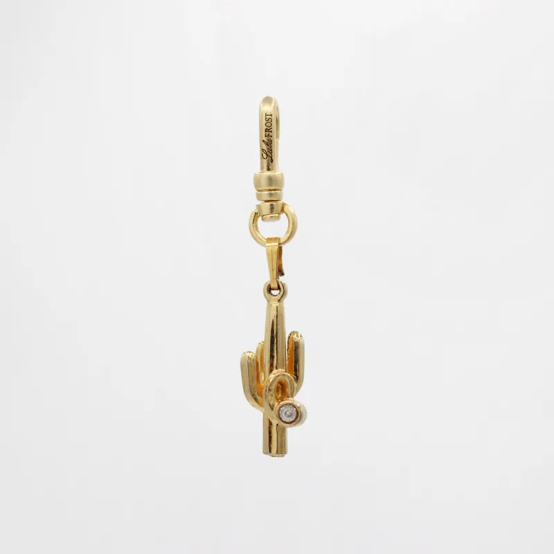 Thriving Vintage 10k Gold Saguaro Cactus With Diamond Charm sold by Lulu Frost